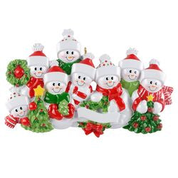 New snowman Family Christmas Ornament