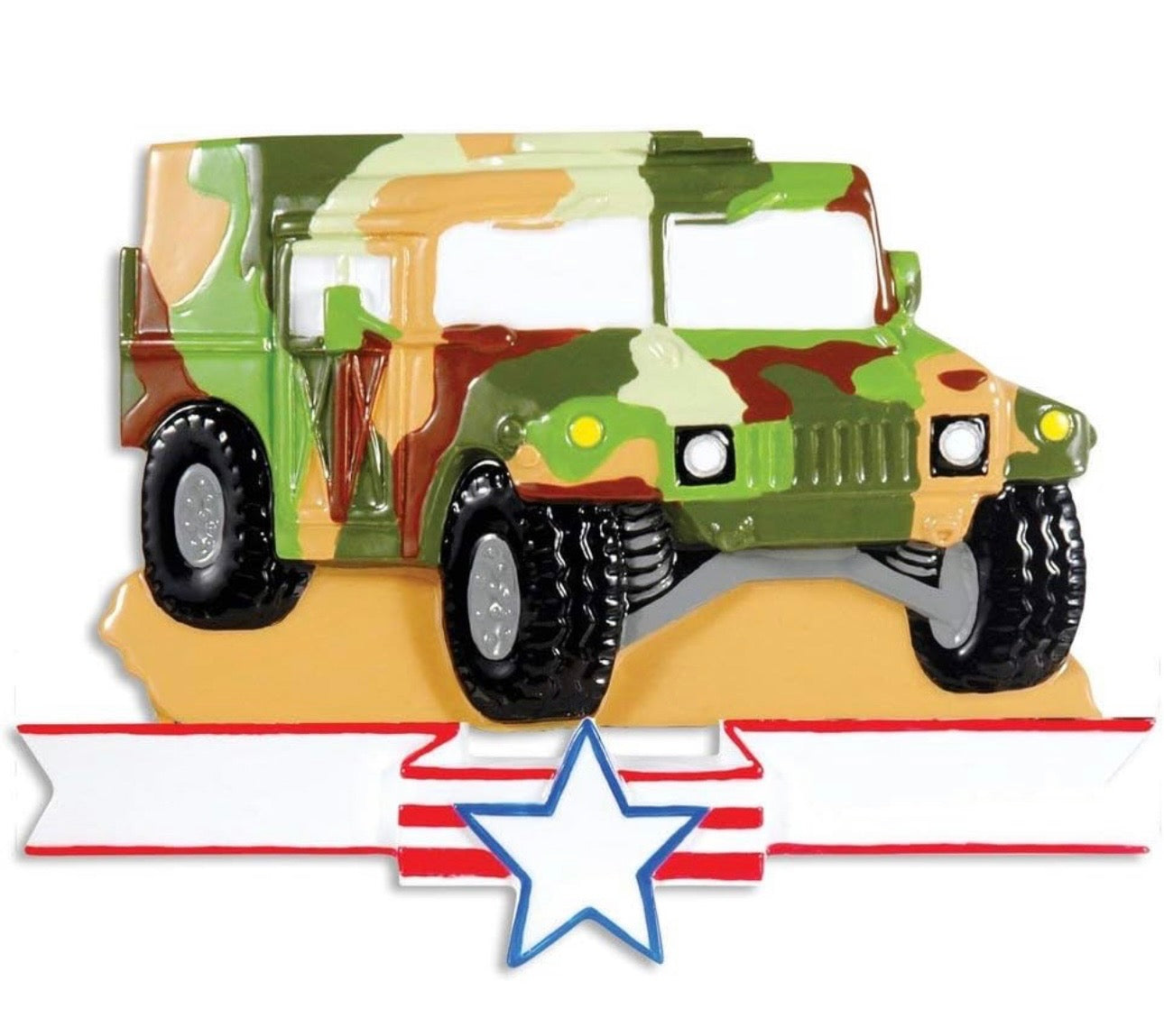 Army Tank Christmas Ornament – Khair Personalized Ornaments