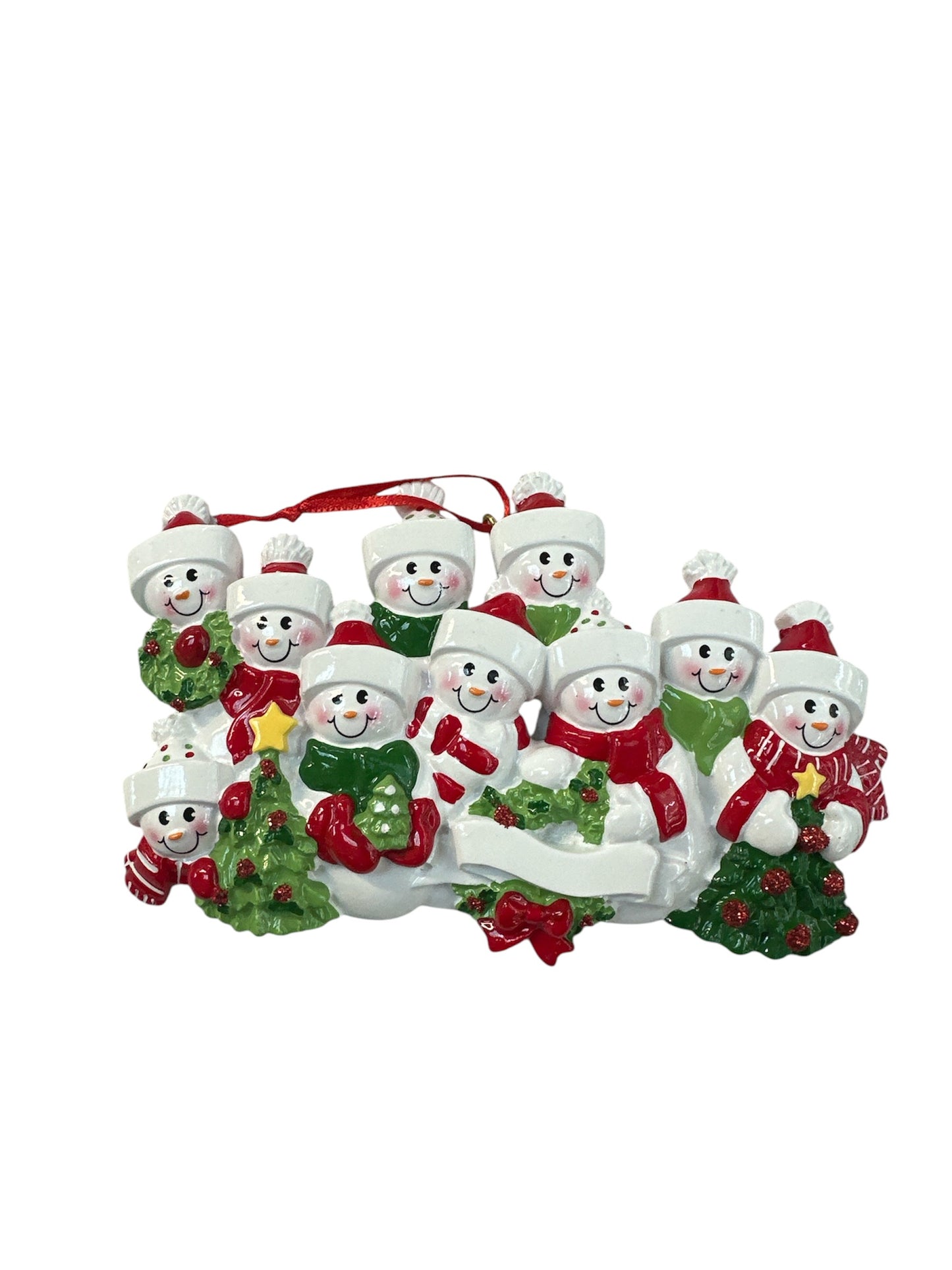 New snowman Family Christmas Ornament