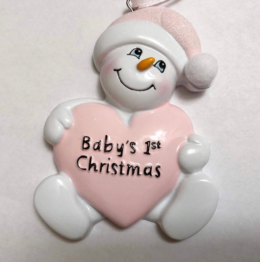 BABY'S 1ST CHRISTMAS  WITH HEART