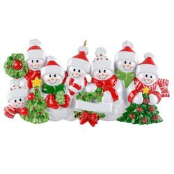 New snowman Family Christmas Ornament