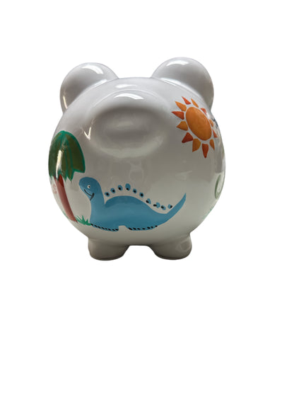 Colorfully Designed Large Piggy Bank- Dinosaur Piggy Bank