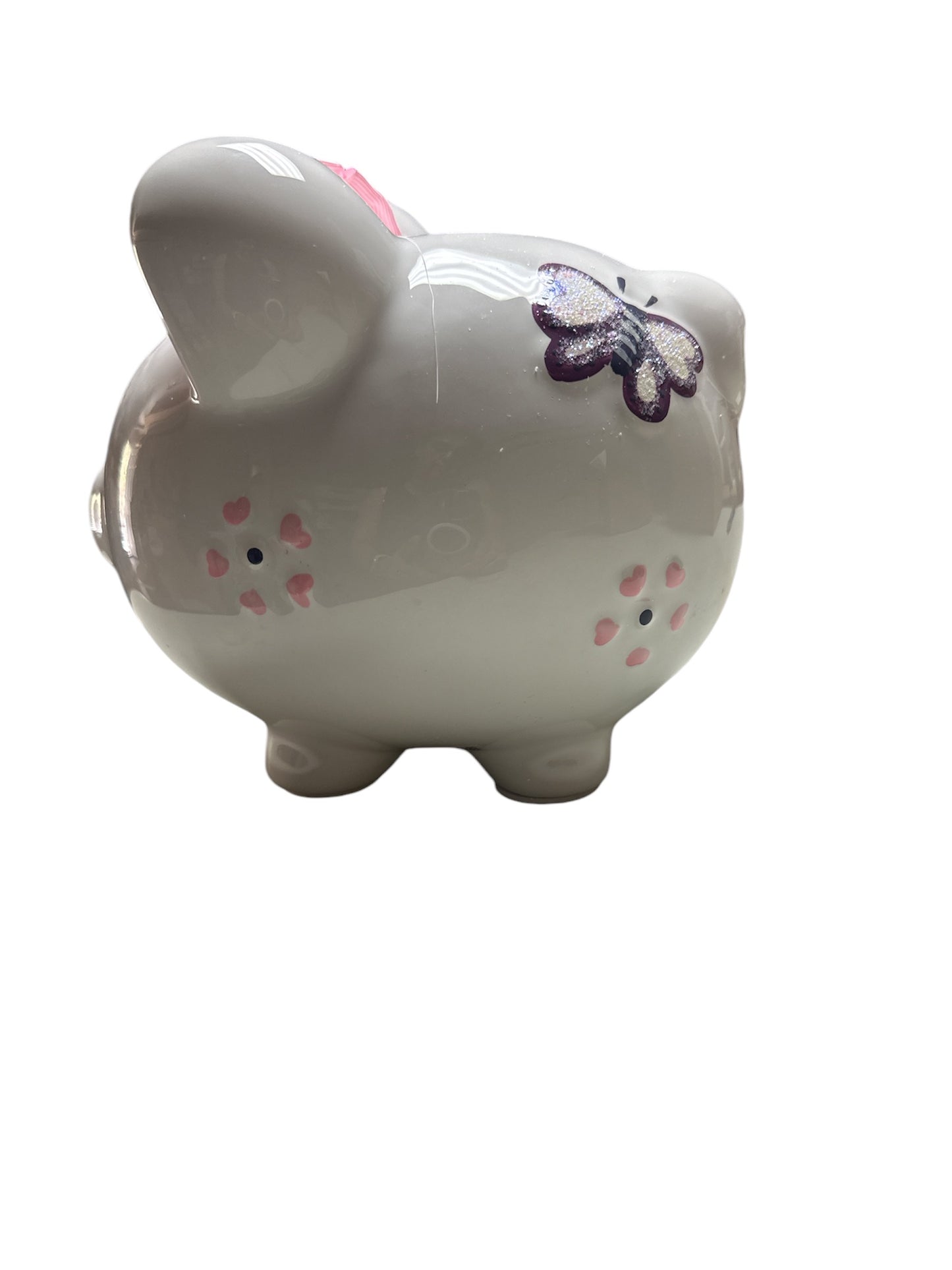 Colorfully Designed Large Piggy Bank- Butterfly Piggy Bank