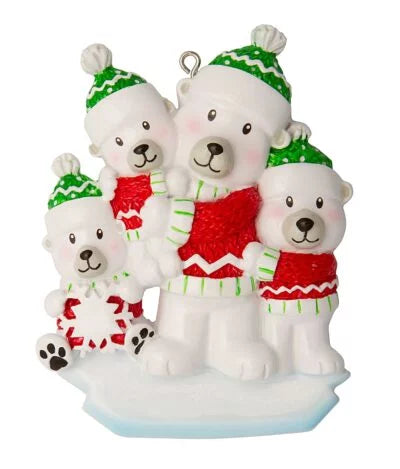 Single Parent with Children Christmas Ornament