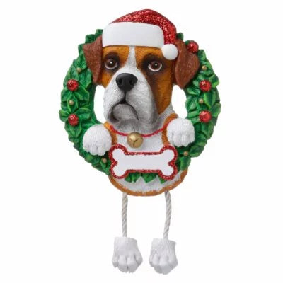 Dog ( pure breed) BOXER Christmas Ornament