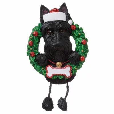 Dog ( pure breed) Scottie  Christmas Ornament