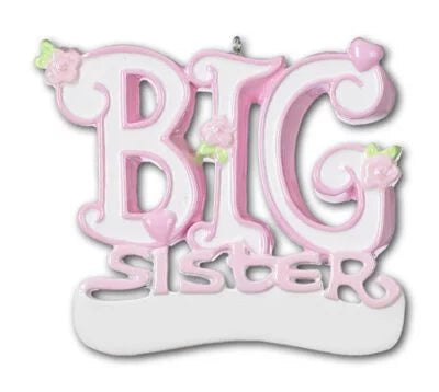 Big Sister Christmas ornament