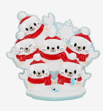 Seal Family Christmas ornament