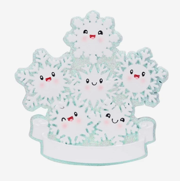 Snowflake Family Christmas Ornaments