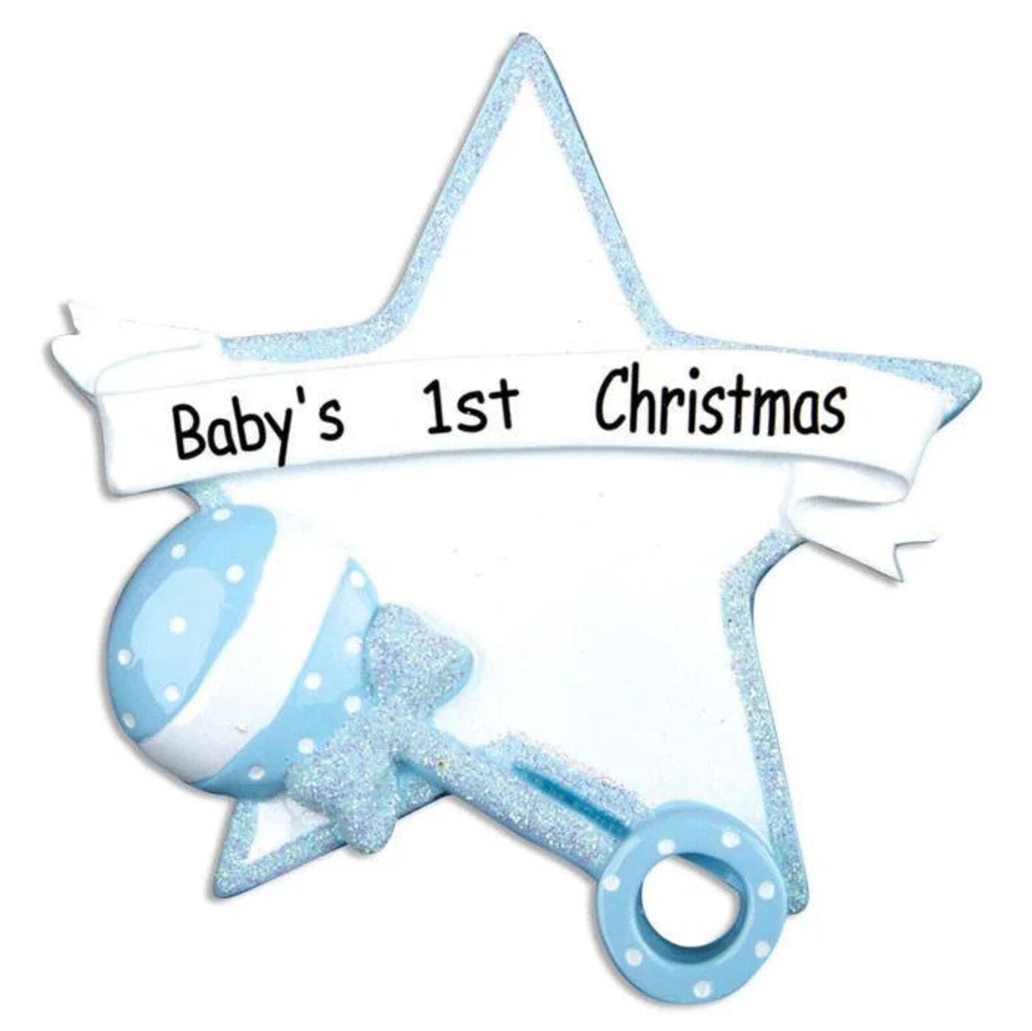 Baby RATTLE Christmas ornament