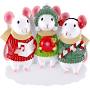 Mouse sweater Family Christmas Ornament