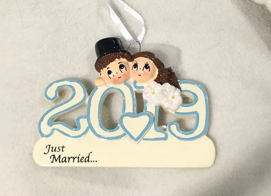 2019 Wedding Christmas Ornament