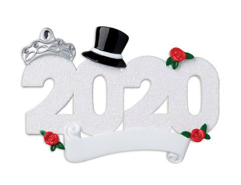 2020 Wedding Couple Christmas Ornament