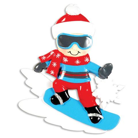 Snow Skier Christmas Ornament