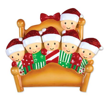 Bed Family Christmas Ornament