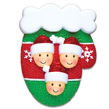 Mitten Family Christmas Ornament