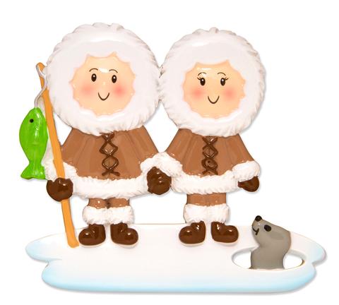 Eskimo Family Christmas Ornament