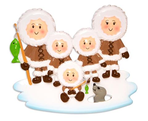 Eskimo Family Christmas Ornament