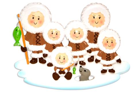 Eskimo Family Christmas Ornament