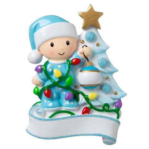 Baby Decorating Tree Christmas Ornament