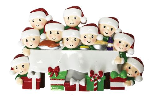 Dinner table Family Christmas Ornament