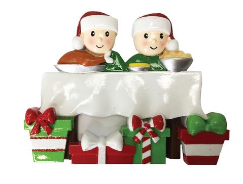 Dinner table Family Christmas Ornament