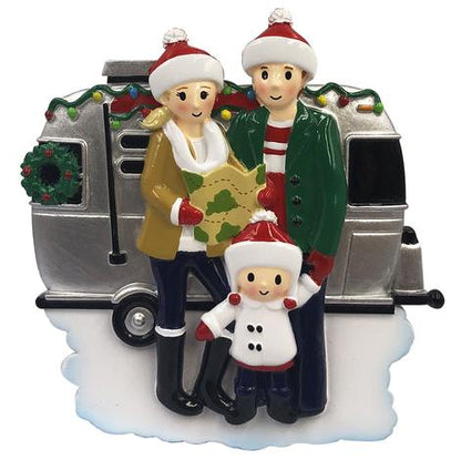 RV Family Christmas Ornament