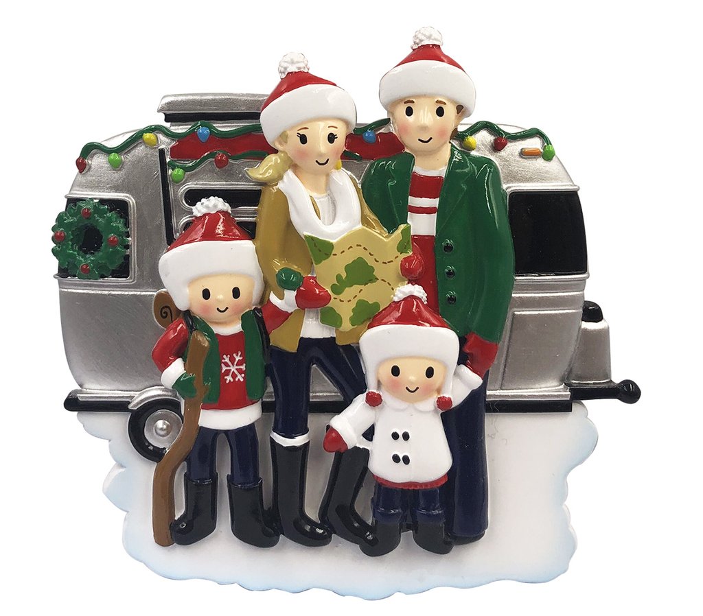 RV Family Christmas Ornament