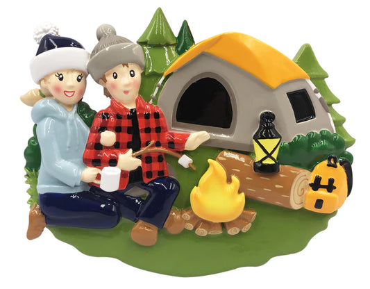 Camp fire  Family Christmas Ornament