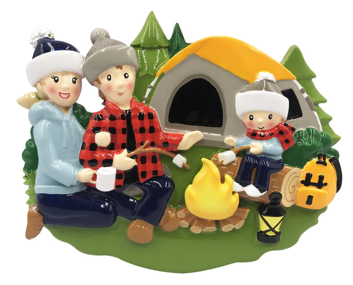 Camp fire  Family Christmas Ornament