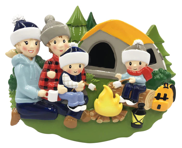 Camp fire  Family Christmas Ornament