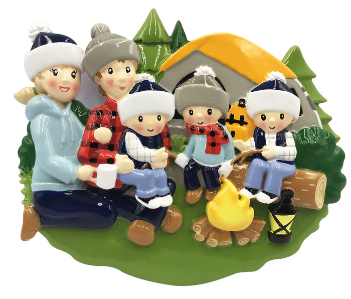 Camp fire  Family Christmas Ornament