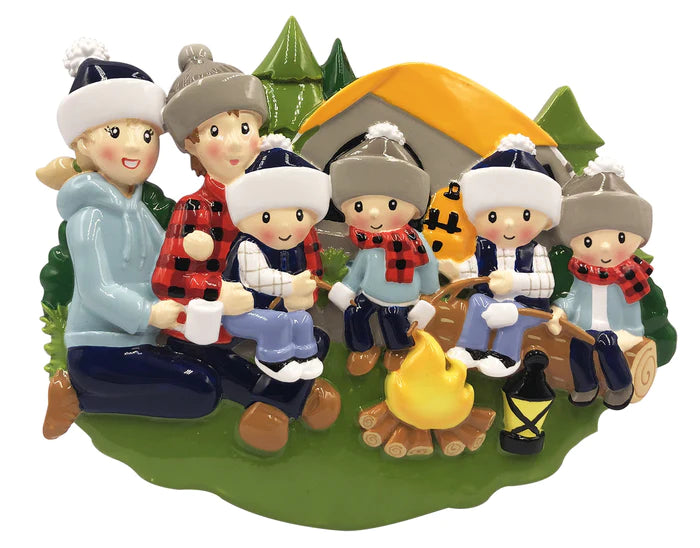 Camp fire  Family Christmas Ornament