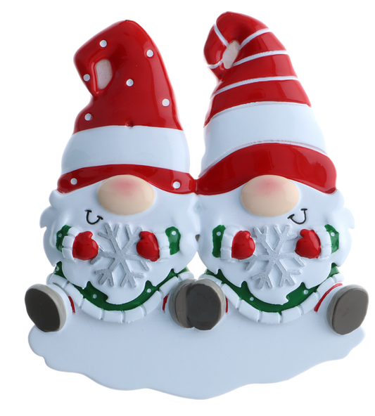 Gnome Family Christmas Ornament no