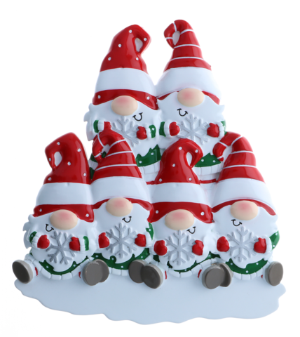 Gnome Family Christmas Ornament no