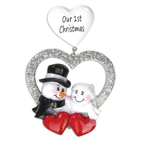 Couple Wedding Christmas Ornament