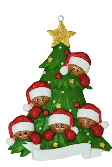 Christmas Tree w/ Faces