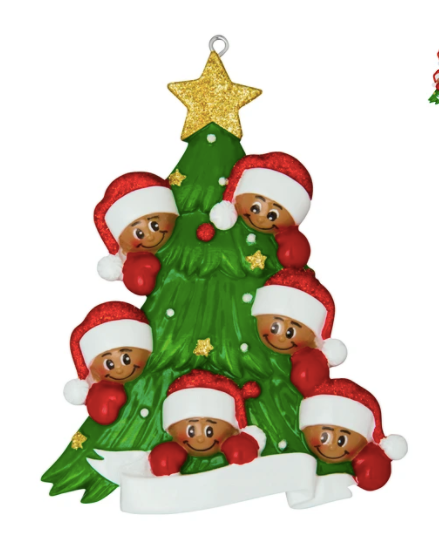 Christmas Tree w/ Faces