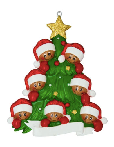 Christmas Tree w/ Faces