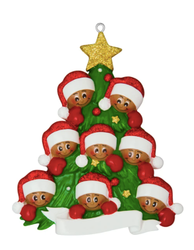 Christmas Tree w/ Faces