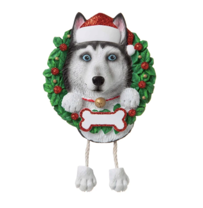 Dog ( pure breed) Siberian Husky Ornament