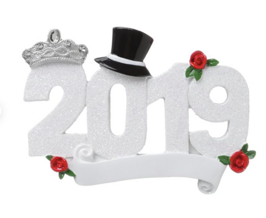 Married in 2019 Christmas Ornament