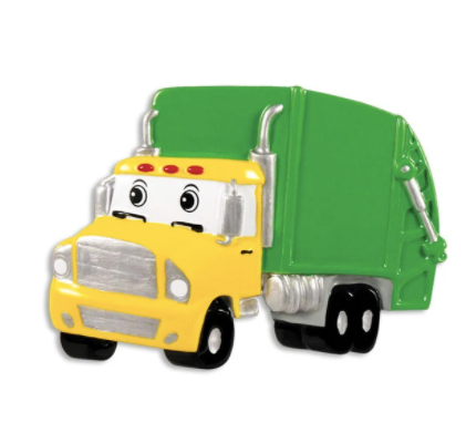 Garbage Truck Christmas Ornament