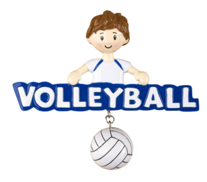 Volleyball Christmas Ornament Girl/boy