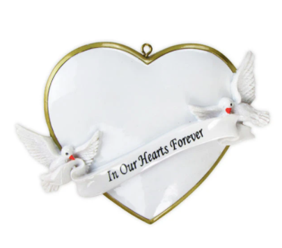 In Our Hearts Forever Christmas Ornament