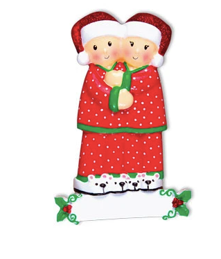 Pajama Family Christmas Ornament