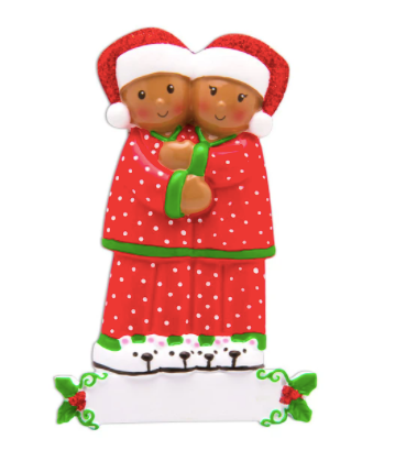 Pajama Family Christmas Ornament