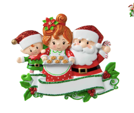 Santa & Mrs Claus Family Ornament