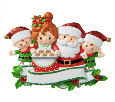 Santa & Mrs Claus Family Ornament