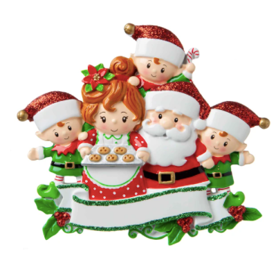 Santa & Mrs Claus Family Ornament